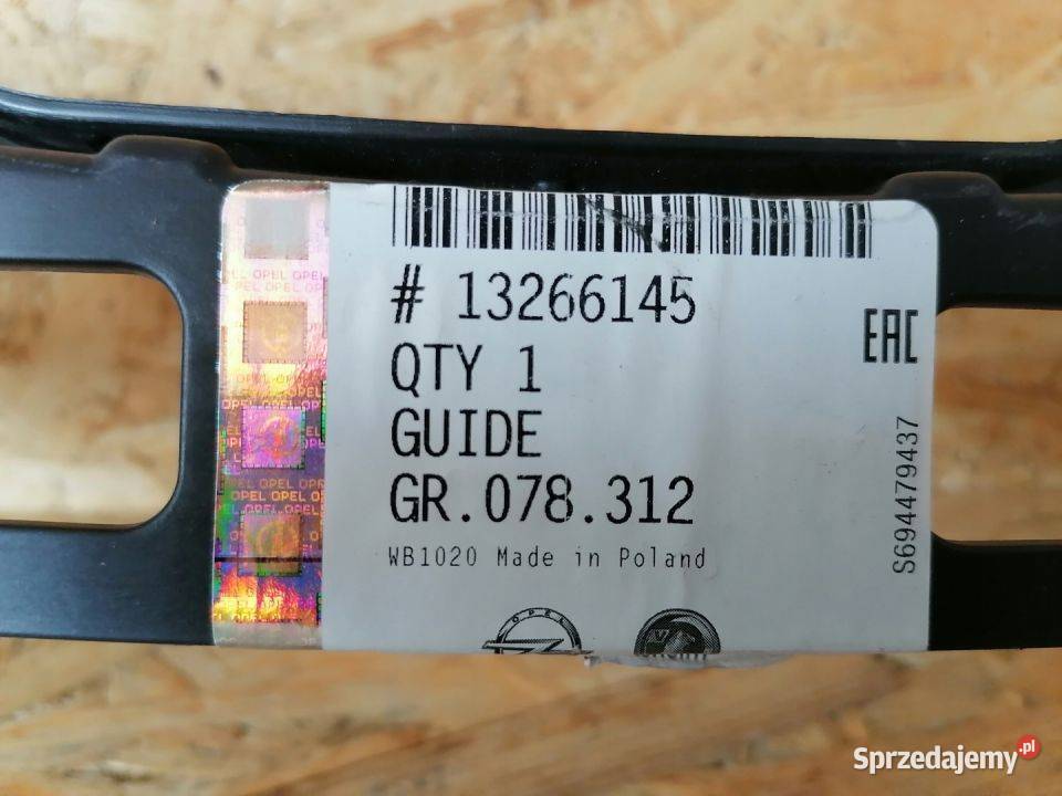 OPEL ASTRA J IV GTC ŚLIZG MOCOWANIE ZDERZAK TYŁ wielkopolskie Pleszew