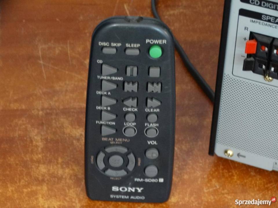 Wieża Sony HCDRX50 pilot mocna i sprawna WYSYŁKA Jasło sprzedam