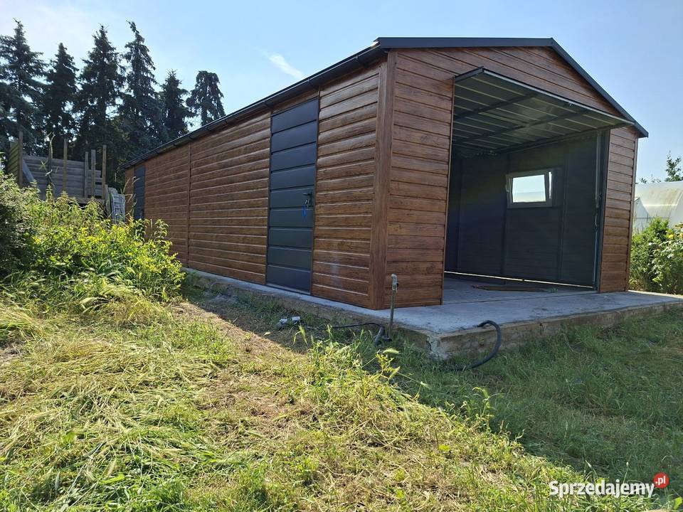 Garaż blaszany drewnopodobny 45 x 10 Orynnowanie Gorzów Wielkopolski sprzedam
