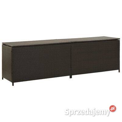 Skrzynia ogrodowa z polirattanu 200 x 50 x 60 Skrzynie ogrodowe Warszawa