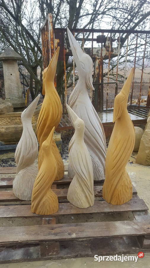 Ręcznie wykute żurawie z piaskowca naturalny Kamienna Góra