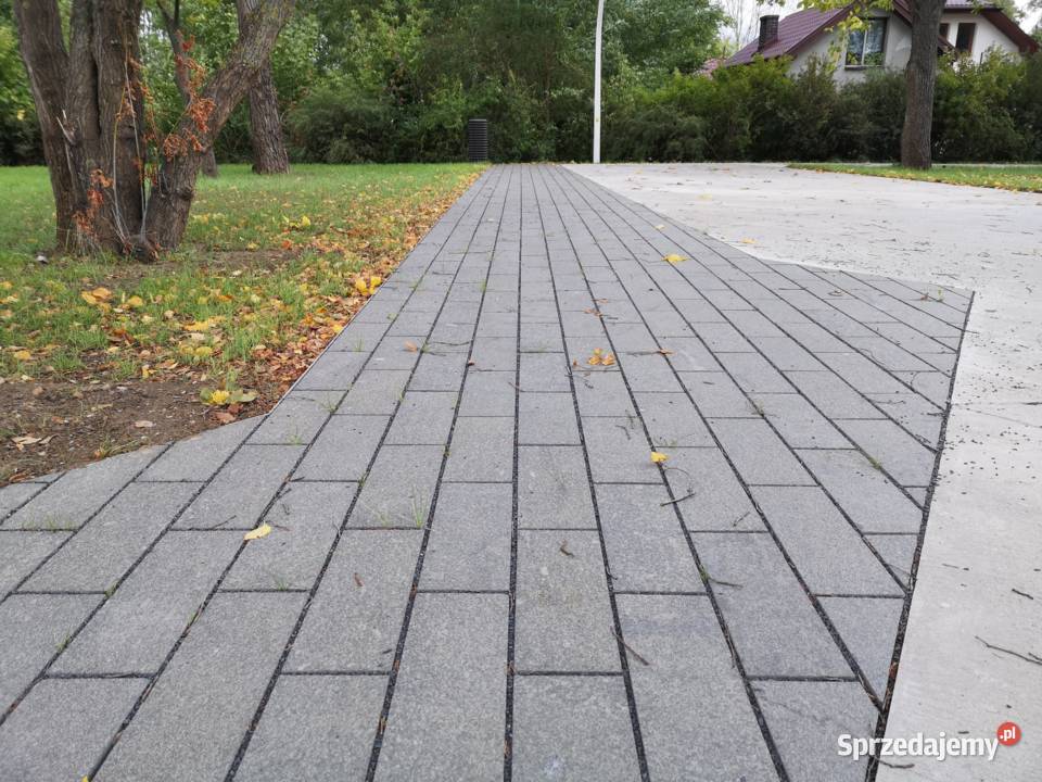 Kostka Brukowa Granitowa Cięta Czarna Gabro na Warszawa