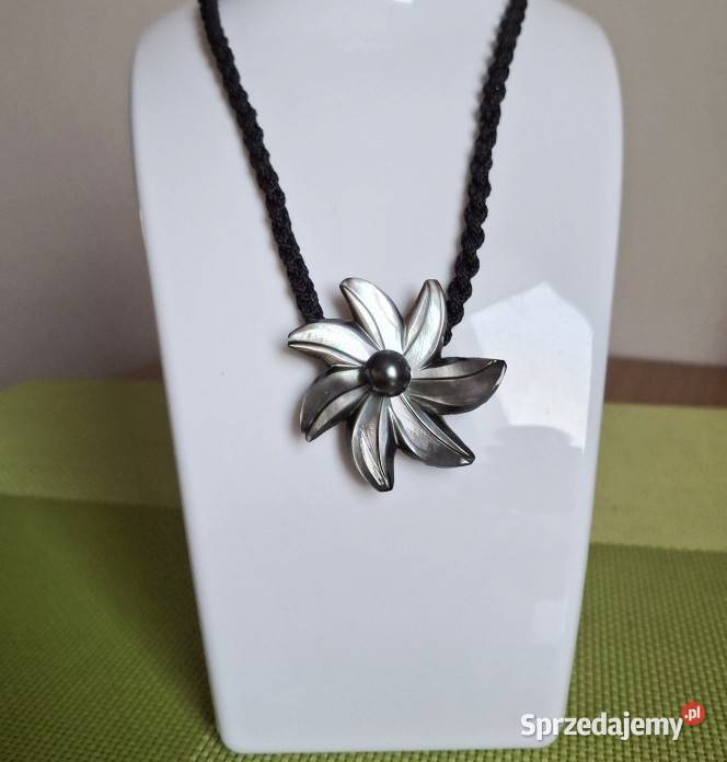 Naszyjnik damski z czarnej muszli tiare i męska Lublin