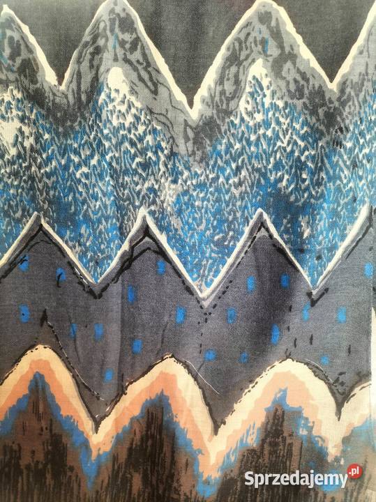 Chusta Szalik kolorowy wzór dwustronny apaszka Pątnów