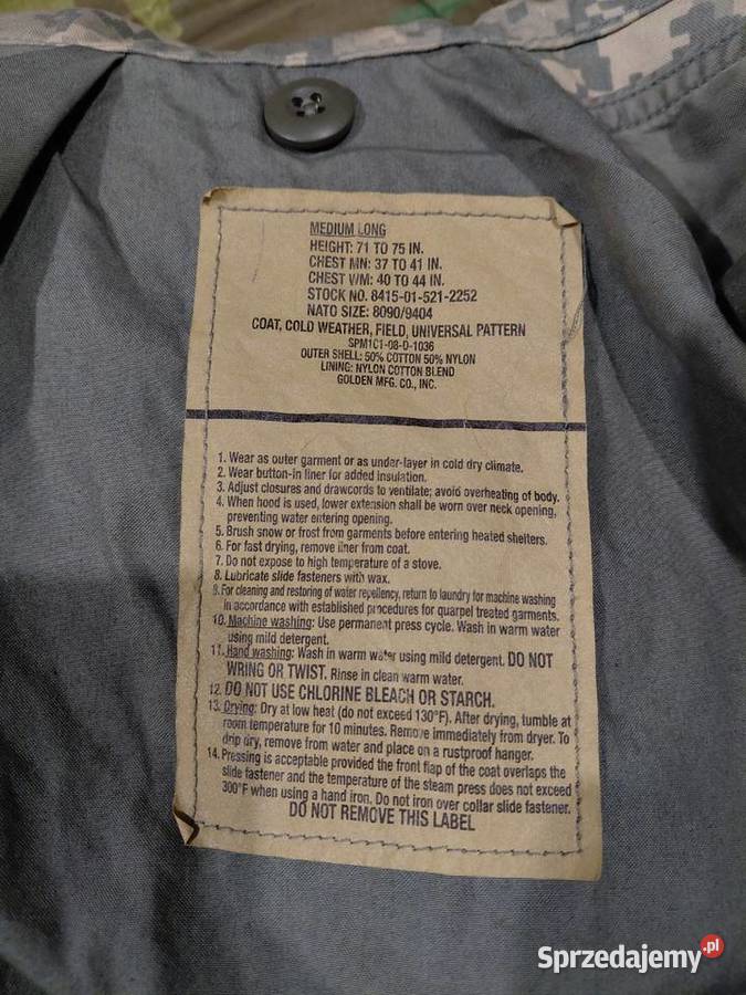 Kurtka ACU m65 UCP medium long podpinka Militaria dolnośląskie Wrocław