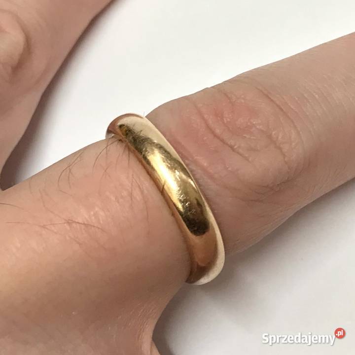 Złota OBRĄCZKA damska 18K MASYWNA Egipski wyrób złote Warszawa