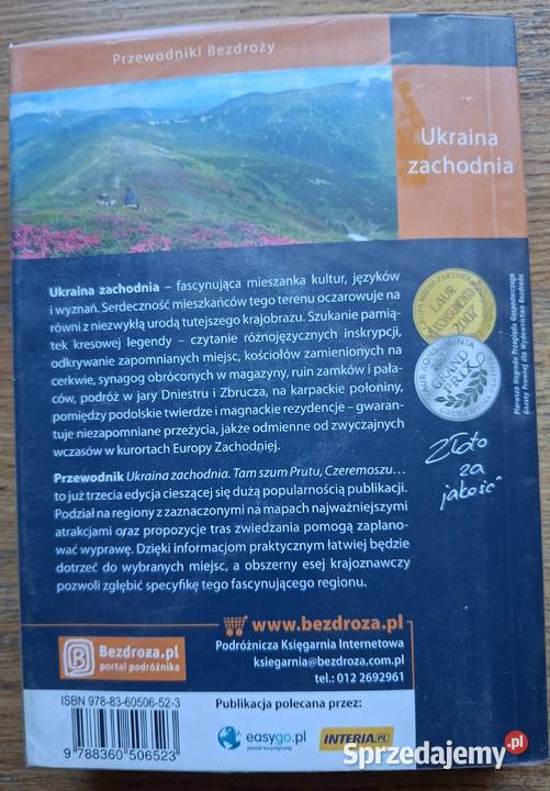 Ukraina zachodnia przewodnik Bezdroża miękka z obwolutą Kraków sprzedam