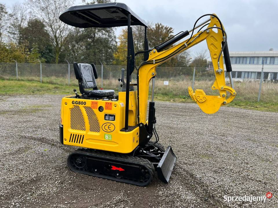 Nowa najtańsza minikoparka w Polsce GG800