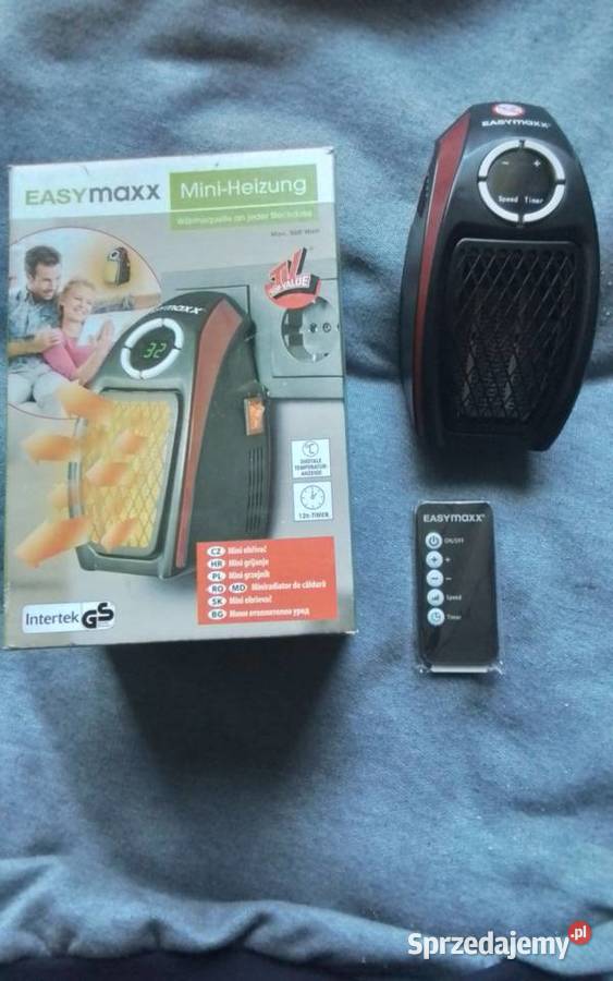 Mini grzejnik kontaktowy pilot dmuchaw 500W łódzkie Tuszyn