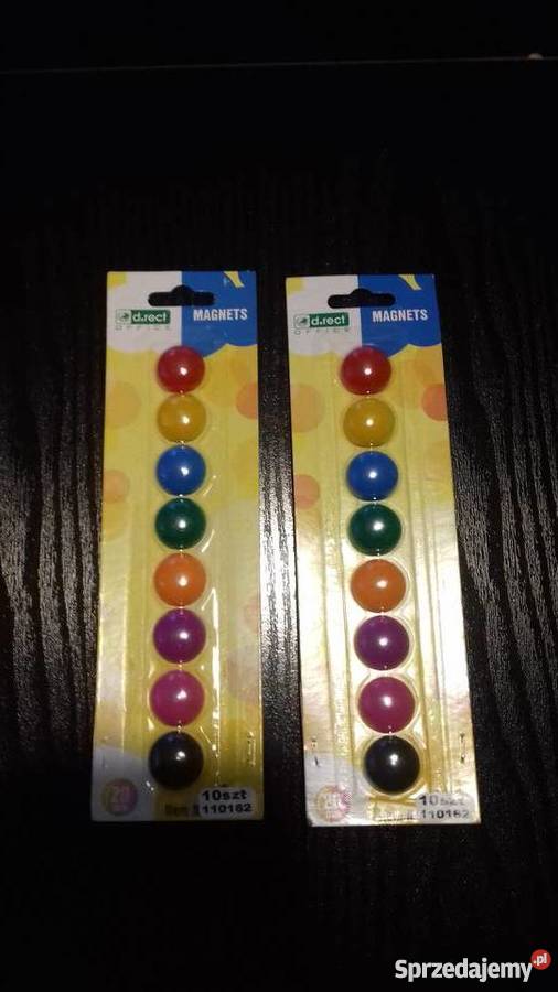 Magnesy na lodówkę plastikowe 12 sztuk wielokolorowy Iława