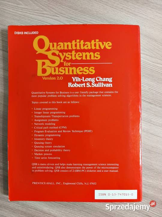 Quantitative Systems for Business Version 20