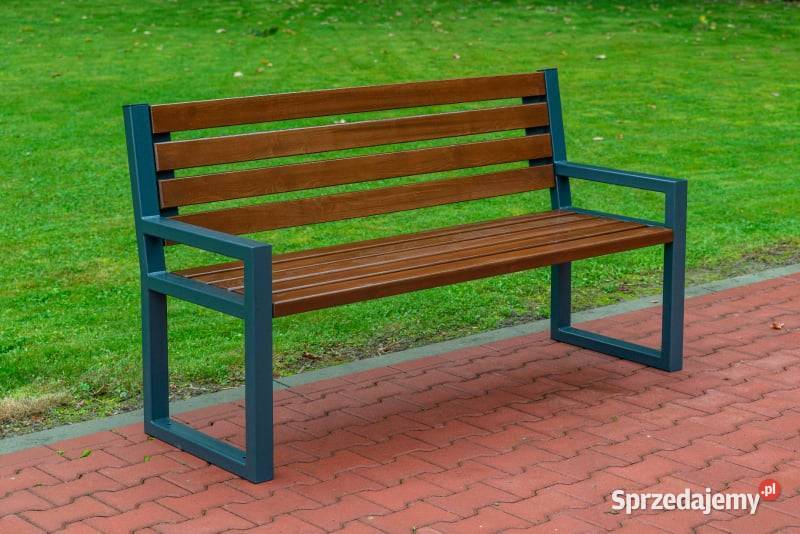 Ławka parkowa miejska ogrodowa stalowa