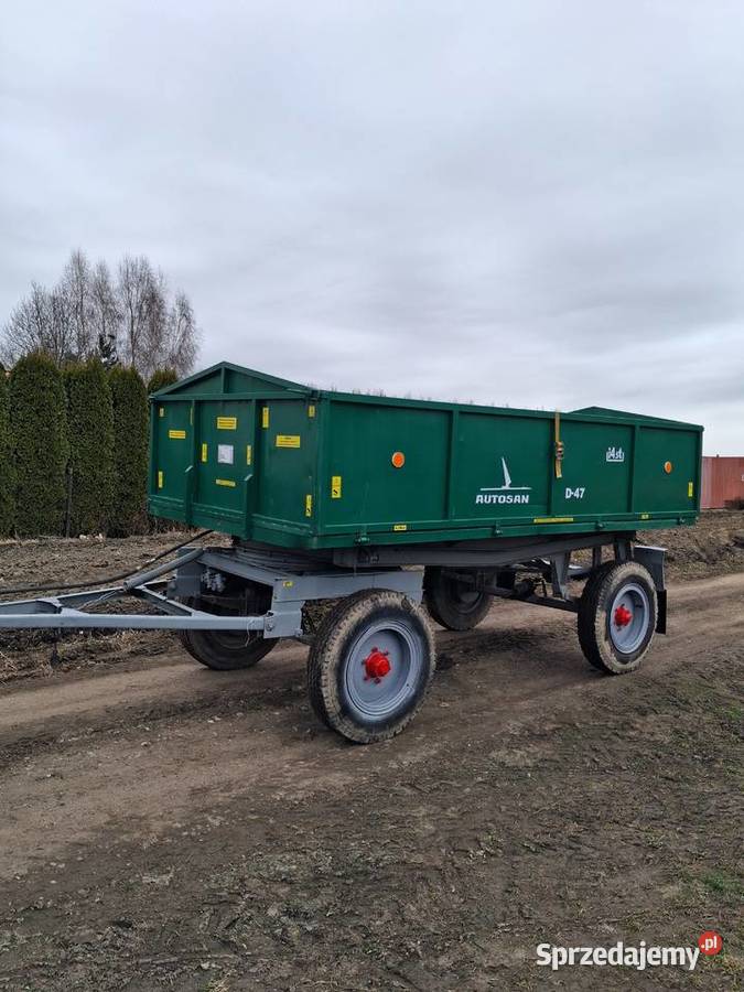 Przyczepa wywrotka d47 nieuszkodzony Rzgów