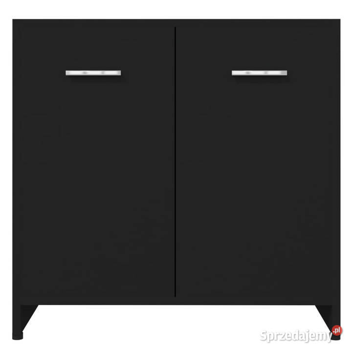 Szafka łazienkowa czarna 60x33x61 materiał Warszawa