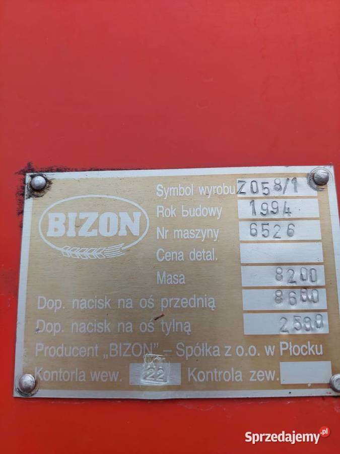 Kombajn zbożowy nieuszkodzony Garwolin