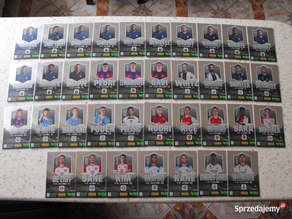 Karty piłkarskie HOLO GIANTS z edycji TOP CLASS śląskie Mykanów