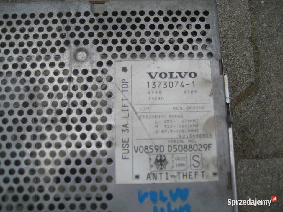 volvo 440 460 radio cr606 1373074 Sprzęt audio fabryczny Rakoniewice