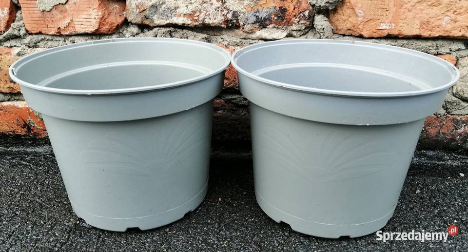 Doniczka 5 litrów NOWA szara 5L 23 okrągła Siewierz