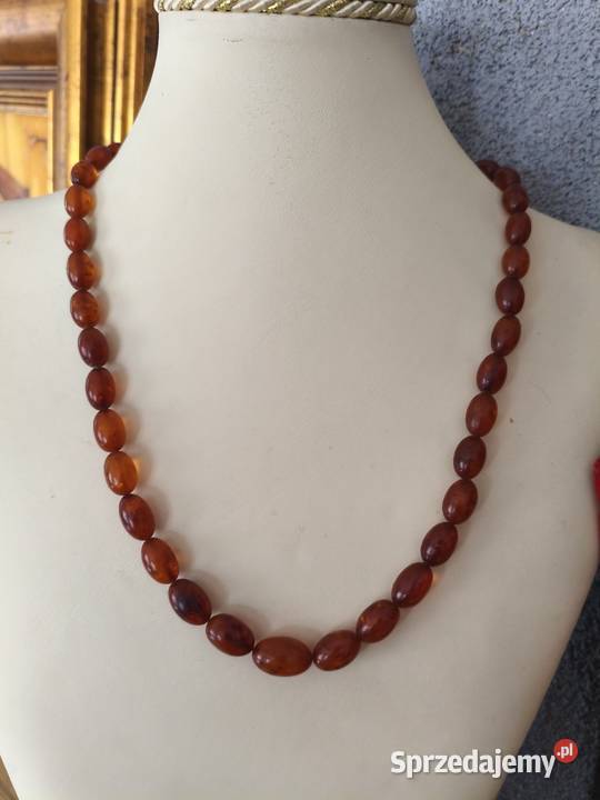 Naszyjnik Bursztyn Oliwki Vintage Białystok