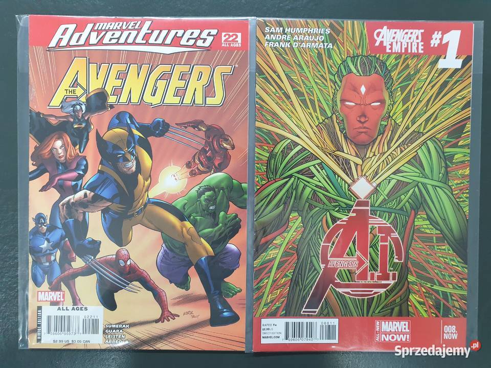 The Avengers zestaw 13 oryginalnych komiksów Superbohaterowie Gdynia sprzedam