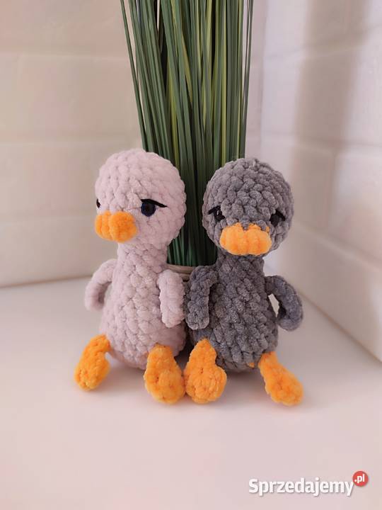 Gęś brelok na szydełku gęś zabawka maskotka Kraków