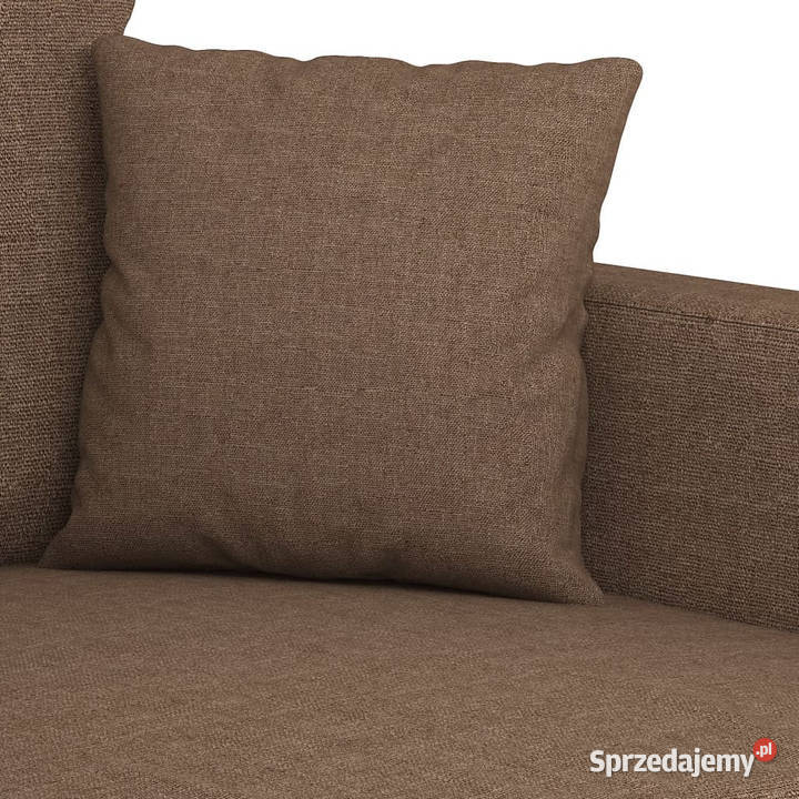 Sofa 2osobowa brązowa 140 tapicerowana tkaniną mazowieckie