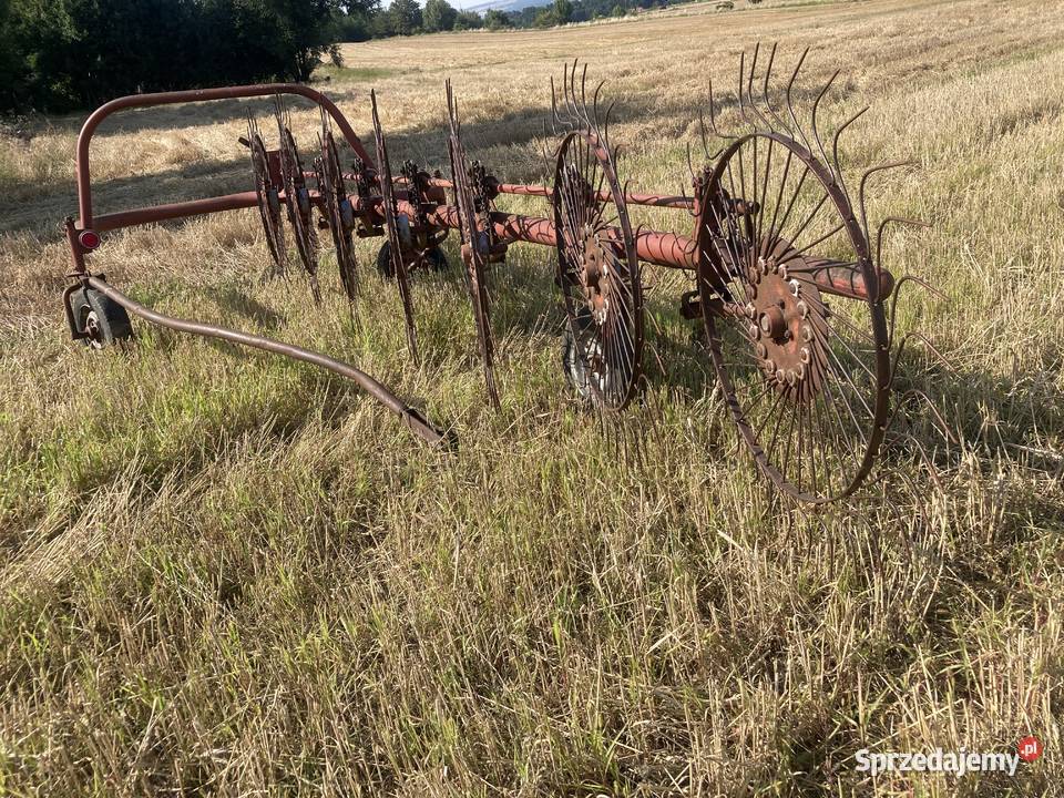 Zgrabiarka przetrząsacz 7 gwiaździsta do słomy nieuszkodzony Złoty Stok