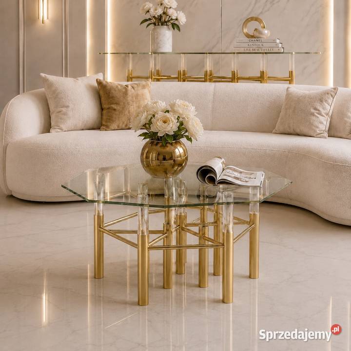 Konsola komoda złota Amaretto Premium 170x40x80 małopolskie Golkowice