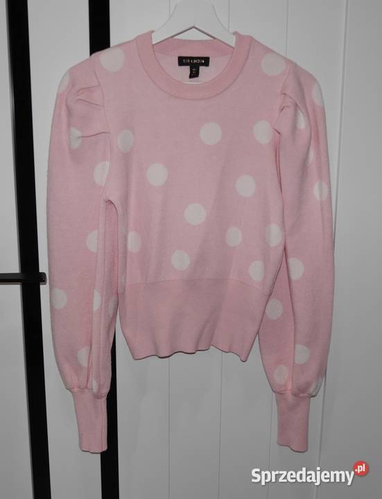 Qed London fajny sweterek bufki 34 XS Swetry i golfy