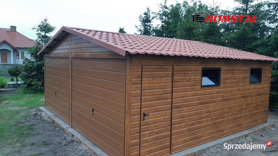 Garaż Blaszany Garaże Blaszane 7x6 Wiata Romstal Jędrzejów