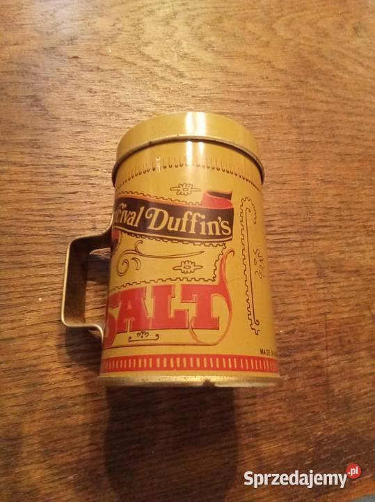 Metalowa solniczka wyprodukowana w Hongkongu Zastawa stołowa