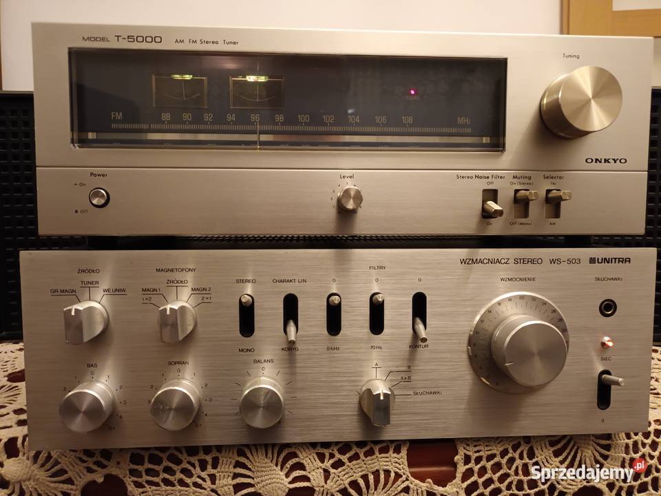 Wzmacniacz Unitra WS 503 Onkyo T 5000 Tychy