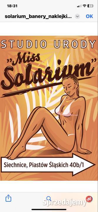 Odstąpię firmę Solarium Siechnice pod Wrocławiem sprzedam