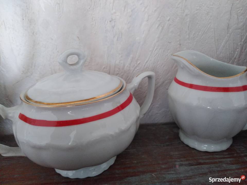 Serwis do kawy porcelana Bogucice edycja Dąbrowa Górnicza