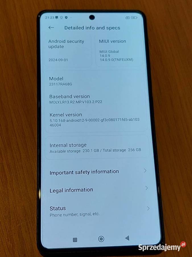 Xiaomi Redmi Note 13 Pro 256 GB Nowy sprzedam