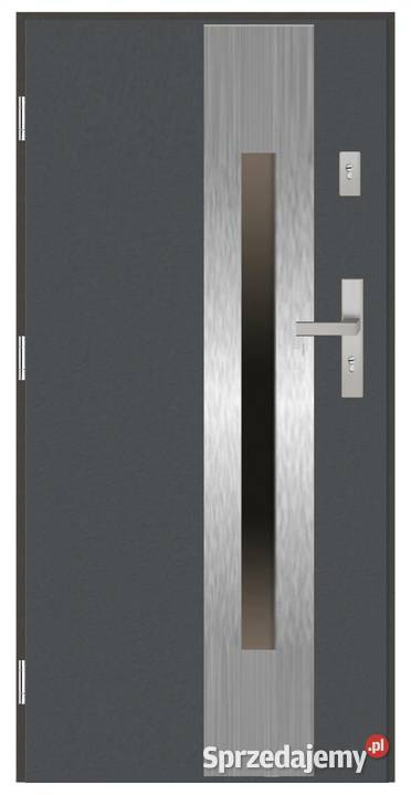 Drzwi wejściowe do domu GI30 INOX Antracyt 90 sprzedam