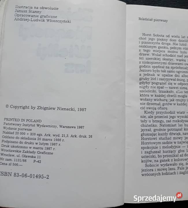 Zbigniew Nienacki Wielki las PIW 1987 r Wydanie romanse Koźminek