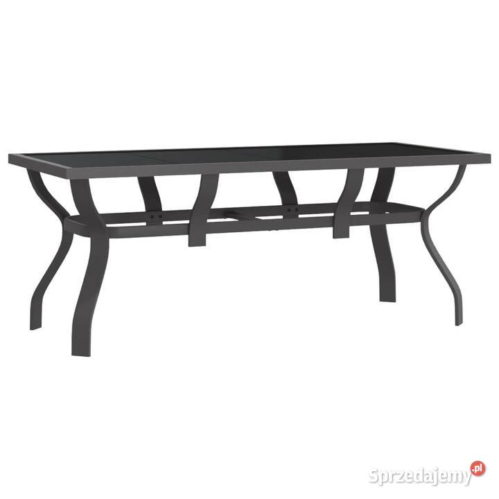 vidaXL Stół ogrodowy szaroczarny 180x80x70 Warszawa