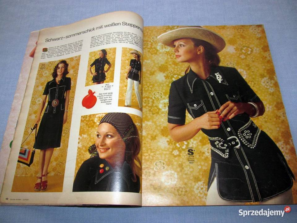 Burda Moden 71971 magazyn mody wykroje Vintage kujawsko-pomorskie