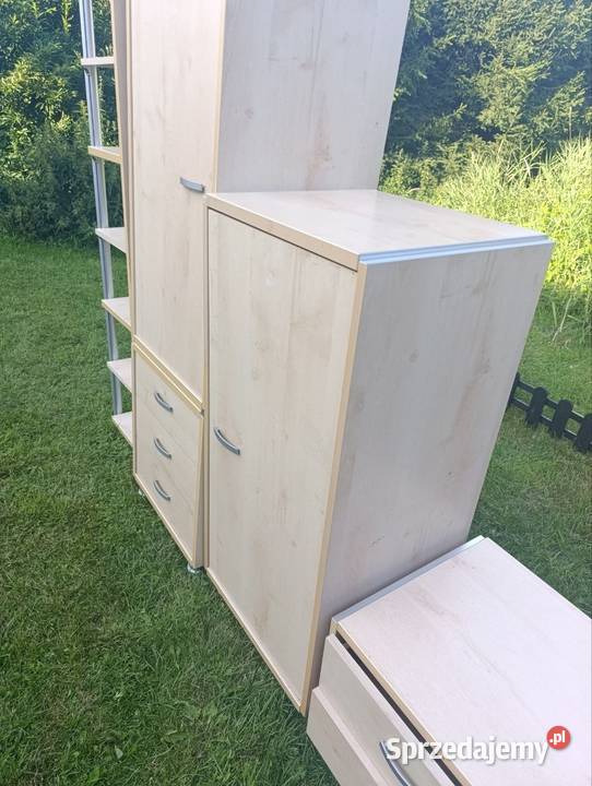 Komplet mebli do pokou komoda regał szafki Lębork