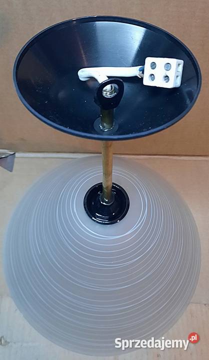 Lampa wisząca sufitowa klosz z PRL Ostrów Wielkopolski sprzedam