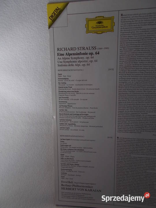 LP Richard Strauss Eine AlpensinfonieHerbert von Poznań sprzedam