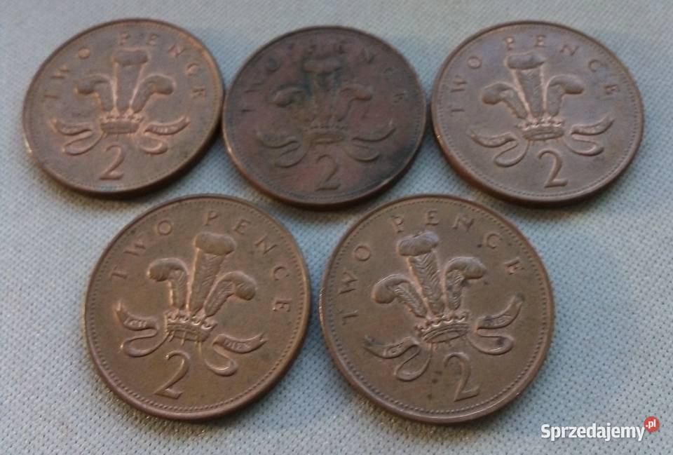 WIELKA BRYTANIA2 PENCE 5 RAZY CZYTAJ OPIS Numizmatyka Legionowo