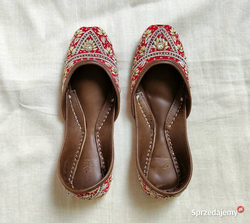 Indyjskie buty baleriny khussa 37 zdobione Szczecin