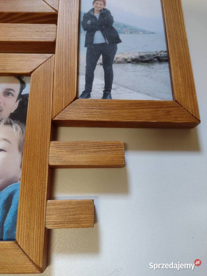 Drewniana Multirama Ramka na 12 zdjęć 10x15 Wrocław