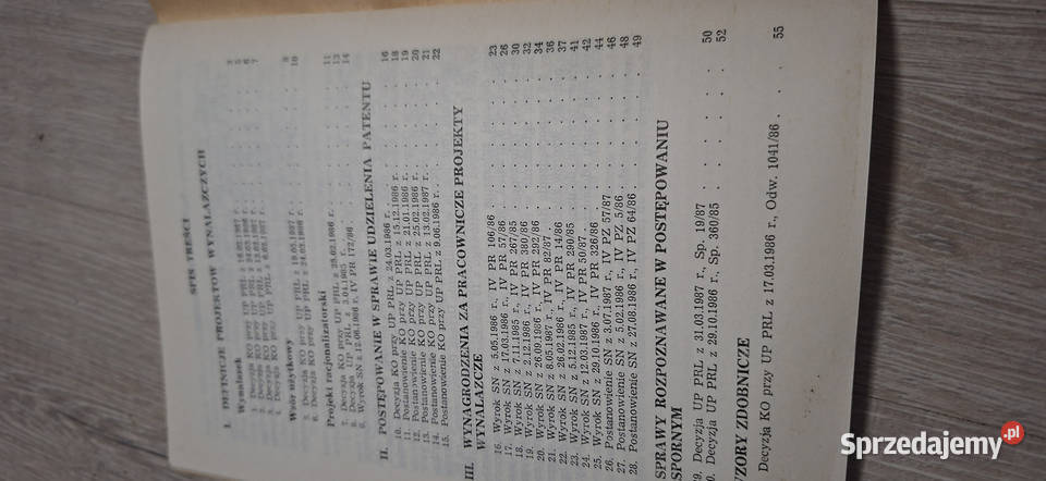 Zbiór orzecznictwa z zakresu wynalazczości i