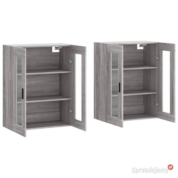 Wiszące szafki 2 szary dąb sonoma materiał Warszawa