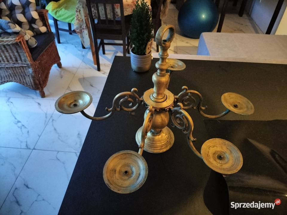 mosiężny świecznik Pozostałe Tczew
