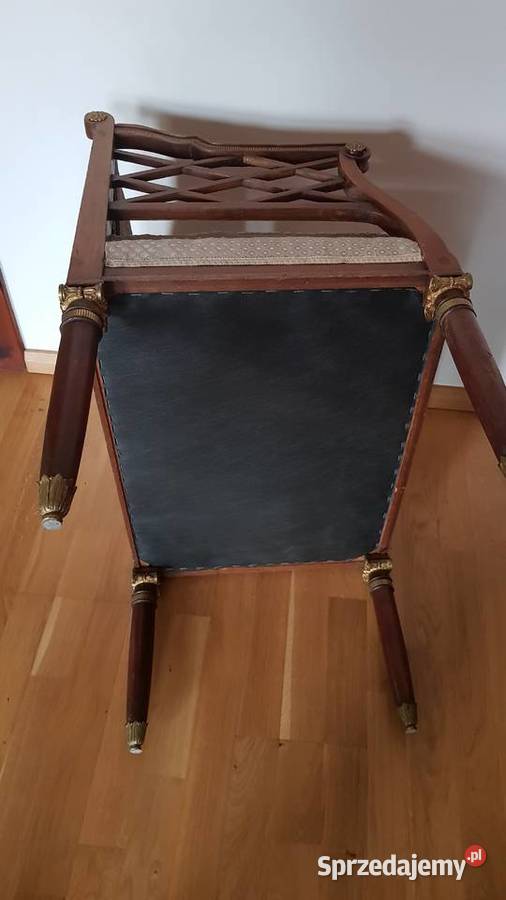 Fotel empire orzech ok 1800 oryginal