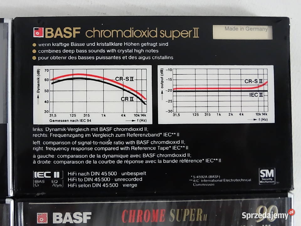 Kaset magnetofonowe BASF Chrome Super II 90 CRS Biłgoraj
